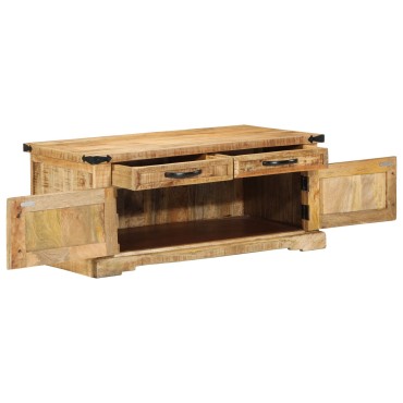 vidaXL Τραπεζάκι Σαλονιού 90x50x40cm Μασίφ Ξύλο Ρουστίκ Μάνγκο 1 τεμ.