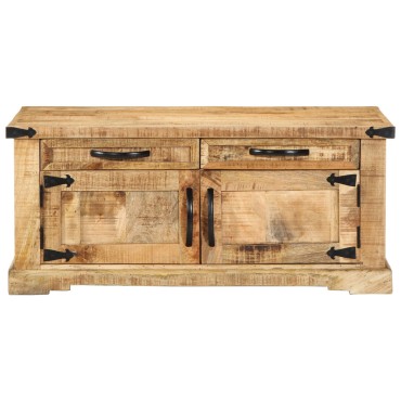 vidaXL Τραπεζάκι Σαλονιού 90x50x40cm Μασίφ Ξύλο Ρουστίκ Μάνγκο 1 τεμ.