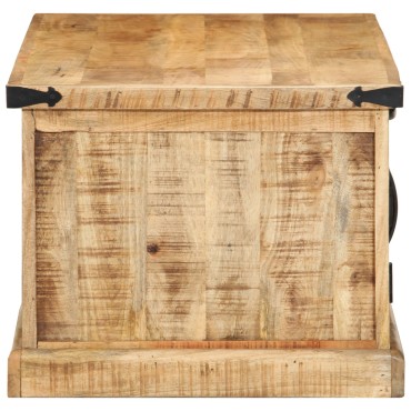 vidaXL Τραπεζάκι Σαλονιού 90x50x40cm Μασίφ Ξύλο Ρουστίκ Μάνγκο 1 τεμ.