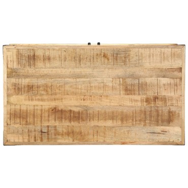 vidaXL Τραπεζάκι Σαλονιού 90x50x40cm Μασίφ Ξύλο Ρουστίκ Μάνγκο 1 τεμ.