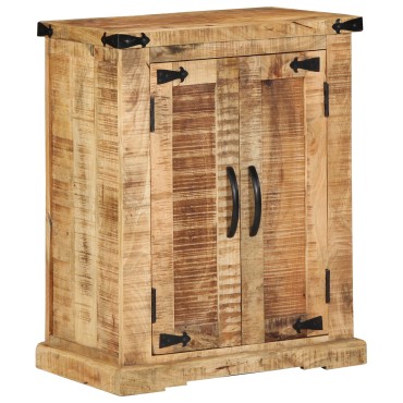vidaXL Μπουφές 55x35x70cm Μασίφ Ξύλο Ακατέργαστο Μάνγκο 1 τεμ.