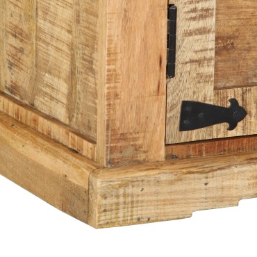 vidaXL Μπουφές 55x35x70cm Μασίφ Ξύλο Ακατέργαστο Μάνγκο 1 τεμ.