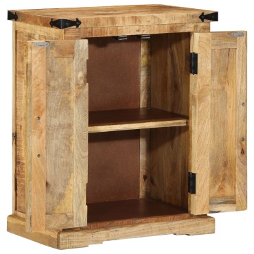 vidaXL Μπουφές 55x35x70cm Μασίφ Ξύλο Ακατέργαστο Μάνγκο 1 τεμ.