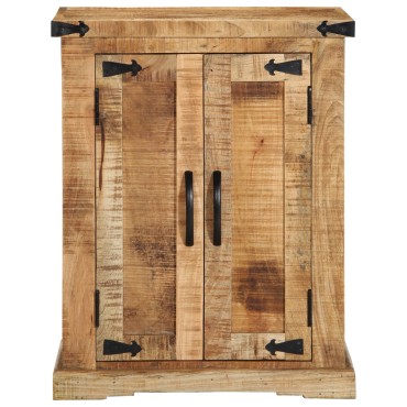 vidaXL Μπουφές 55x35x70cm Μασίφ Ξύλο Ακατέργαστο Μάνγκο 1 τεμ.