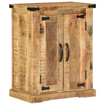 vidaXL Μπουφές 55x35x70cm Μασίφ Ξύλο Ακατέργαστο Μάνγκο 1 τεμ.
