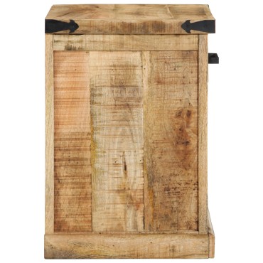 vidaXL παγκάκι με συρτάρι Καφέ 110x35x50cm Ακατέργαστο Μάνγκο