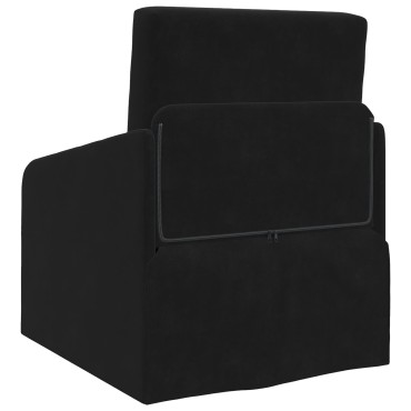 vidaXL Kαναπές κρεβάτι 2-σε-1 Μαύρος 65x80x83cm Βελούδο