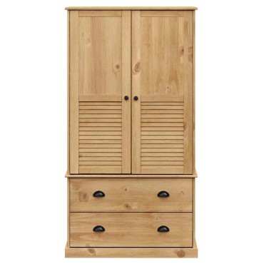 vidaXL Ντουλάπα VIGO 90x55x170cm από Μασίφ Ξύλο Πεύκου 1 τεμ.