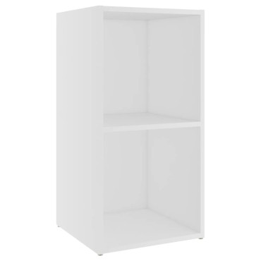 vidaXL Έπιπλα Τηλεόρασης 2 τεμ. Λευκά 72x35x36,5cm Επεξ. Ξύλο
