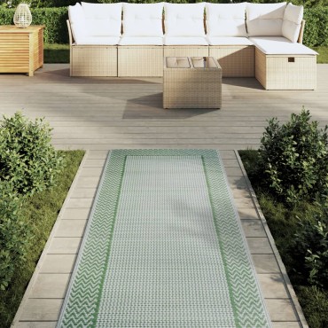 vidaXL Χαλί εξωτερικού χώρου ARAKIL Πράσινο 80x250 cm PP