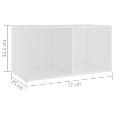 vidaXL Έπιπλα Τηλεόρασης 4 τεμ. Λευκά 72x35x36,5cm Επεξ. Ξύλο