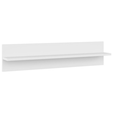 vidaXL Ραφιέρες Τοίχου 2 τεμ. Λευκό 80x11,5x18cm από Μοριοσανίδα