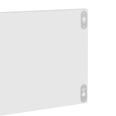vidaXL Ραφιέρες Τοίχου 2 τεμ. Λευκό 80x11,5x18cm από Μοριοσανίδα