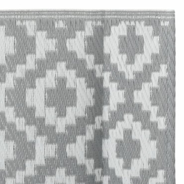 vidaXL Χαλί εξωτερικού χώρου ARAKIL γκρι 80x250 cm PP