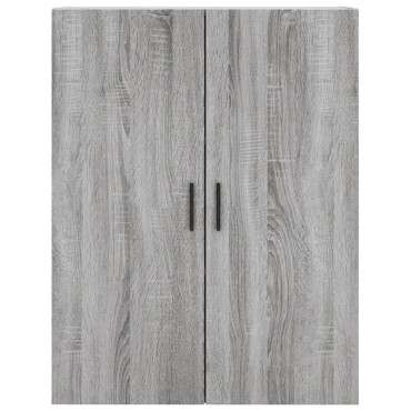vidaXL Ντουλάπι Γκρι Sonoma 69,5x34x180cm Επεξεργασμένο Ξύλο 1 τεμ.