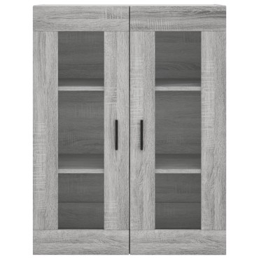 vidaXL Ντουλάπι Γκρι Sonoma 69,5x34x180cm Επεξεργασμένο Ξύλο 1 τεμ.