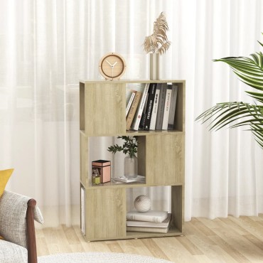 vidaXL Βιβλιοθήκη/Διαχωριστικό Χώρου Sonoma Δρυς 60x24x94cm Μοριοσ. 1 τεμ.