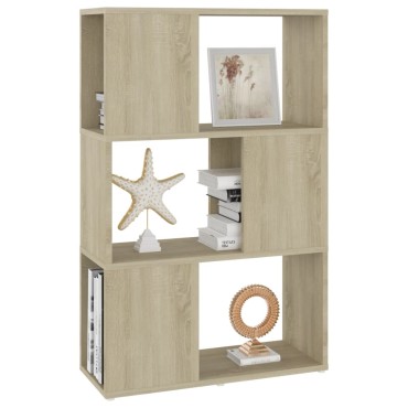 vidaXL Βιβλιοθήκη/Διαχωριστικό Χώρου Sonoma Δρυς 60x24x94cm Μοριοσ. 1 τεμ.