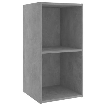vidaXL Έπιπλα Τηλεόρασης 4 τεμ. Γκρι Σκυρ. 72x35x36,5cm Επεξ. Ξύλο