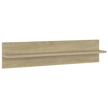 vidaXL Ραφιέρες Τοίχου 2 τεμ. Sonoma Δρυς 80x11,5x18cm Μοριοσανίδα