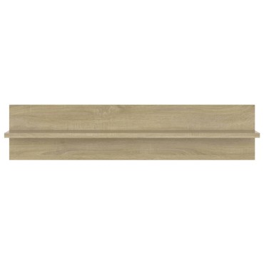 vidaXL Ραφιέρες Τοίχου 2 τεμ. Sonoma Δρυς 80x11,5x18cm Μοριοσανίδα