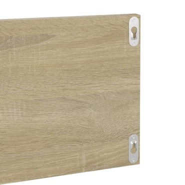 vidaXL Ραφιέρες Τοίχου 2 τεμ. Sonoma Δρυς 80x11,5x18cm Μοριοσανίδα