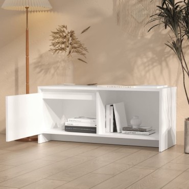 vidaXL Έπιπλο Τηλεόρασης Λευκό 90x35x40cm από Μοριοσανίδα