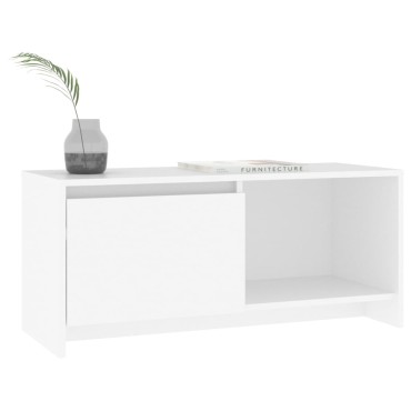 vidaXL Έπιπλο Τηλεόρασης Λευκό 90x35x40cm από Μοριοσανίδα