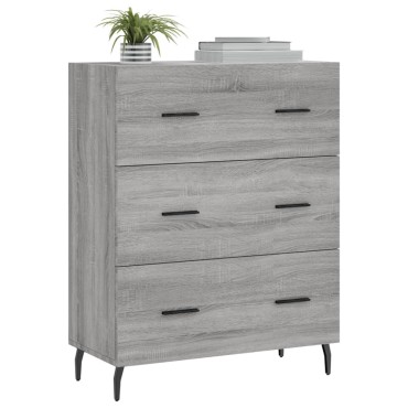 vidaXL Ντουλάπι Γκρι Sonoma 69,5x34x90cm από Επεξεργασμένο Ξύλο 1 τεμ.
