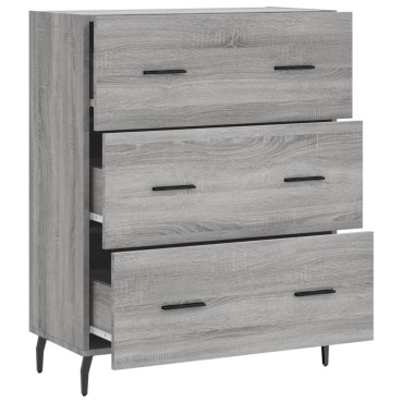 vidaXL Ντουλάπι Γκρι Sonoma 69,5x34x90cm από Επεξεργασμένο Ξύλο 1 τεμ.