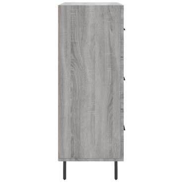 vidaXL Ντουλάπι Γκρι Sonoma 69,5x34x90cm από Επεξεργασμένο Ξύλο 1 τεμ.