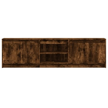 vidaXL Έπιπλο Τηλεόρασης με LED Καπνιστή Δρυς 180x34x50cm Επεξ. Ξύλο