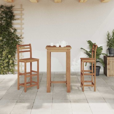 vidaXL Τραπέζι Μπαρ 60x60x105cm από Μασίφ Ξύλο Ακακίας 1 τεμ.