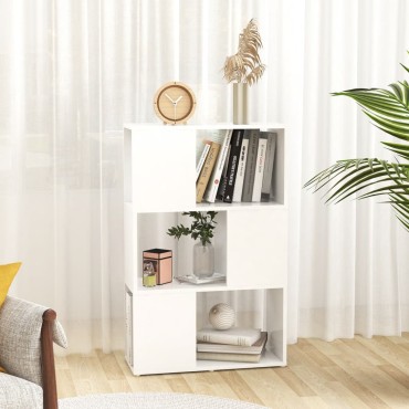 vidaXL Βιβλιοθήκη/Διαχωριστικό Χώρου Λευκό 60x24x94cm Μοριοσανίδα 1 τεμ.