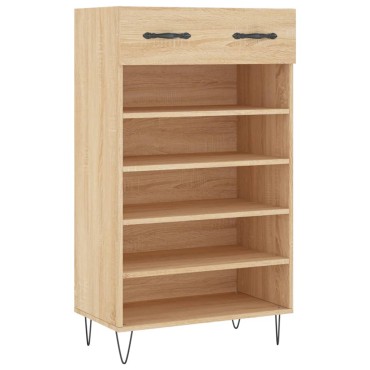 vidaXL Παπουτσοθήκη Sonoma Δρυς 60x35x105cm από Επεξεργασμένο Ξύλο 1 τεμ.