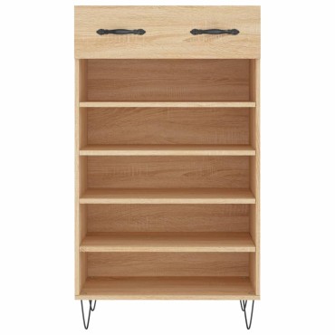 vidaXL Παπουτσοθήκη Sonoma Δρυς 60x35x105cm από Επεξεργασμένο Ξύλο 1 τεμ.