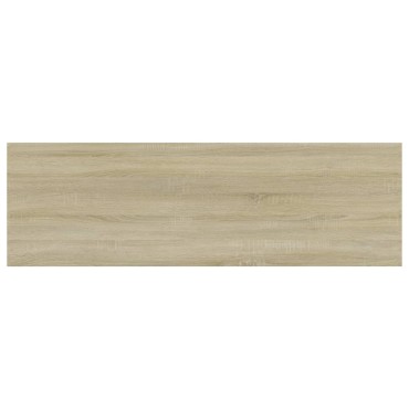 vidaXL Ράφια Βιβλιοθήκης 4 τεμ. Sonoma Δρυς 80x20x1,5cm Μοριοσανίδα