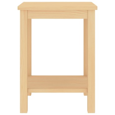 vidaXL Κομοδίνο Ανοιχτό Ξύλο 35x30x47cm από Μασίφ Ξύλο Πεύκου 1 τεμ.