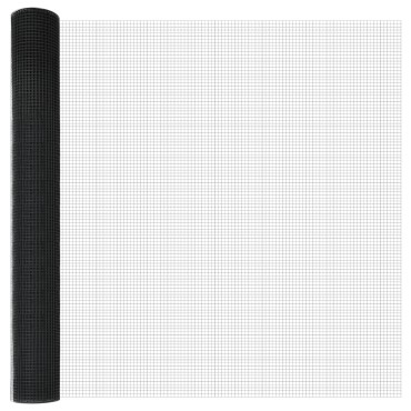 vidaXL Συγκολλημένος Φράχτης με 13 Δοκούς Γκρι 1.2x50 μ Ατσάλι