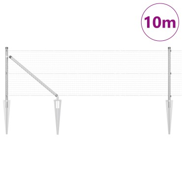 vidaXL Σετ Πάσσων  Σετ 2 Γαλβανισμένος χάλυβας 10x0.5 μ Ανθεκτικός