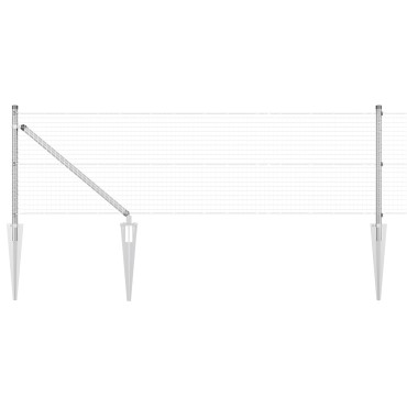 vidaXL Σετ Πόλων  Σετ 2 Γαλβανισμένο Ατσάλι 25x0.5 μ Ανθεκτικός