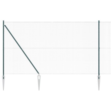 vidaXL Σετ Στυλών PVC  Σετ 2 Πράσινο PVC 25x1.5 μ. Ανθεκτικό
