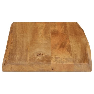 vidaXL Επιφάνεια Τραπεζιού 60x40x2,5cm Live Edge Μασίφ Ξύλο Μάνγκο 1 τεμ.