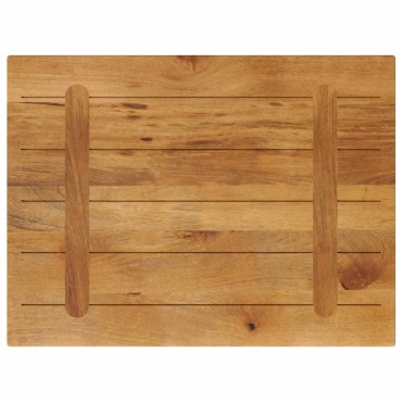 vidaXL Επιφάνεια Τραπεζιού Ορθογώνια 70x50x3,8cm Μασίφ Ξύλο Μάνγκο 1 τεμ.