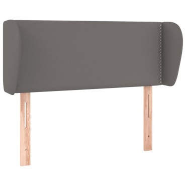 vidaXL Κεφαλάρι με Πτερύγια Γκρι 103x23x78/88cm Συνθετικό Δέρμα 1 τεμ.