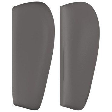 vidaXL Κεφαλάρι με Πτερύγια Γκρι 183x23x78/88cm Συνθετικό Δέρμα 1 τεμ.