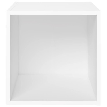 vidaXL Έπιπλο Τηλεόρασης Λευκό 37x35x37cm από Μοριοσανίδα