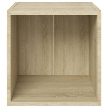 vidaXL Έπιπλο Τηλεόρασης Sonoma Δρυς 37x35x37cm από Επεξ. Ξύλο