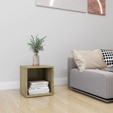 vidaXL Έπιπλο Τηλεόρασης Sonoma Δρυς 37x35x37cm από Επεξ. Ξύλο