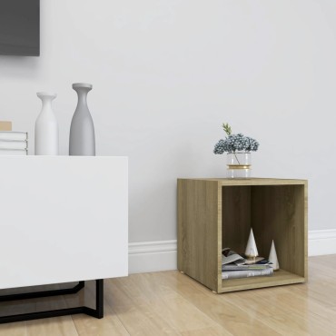 vidaXL Έπιπλο Τηλεόρασης Sonoma Δρυς 37x35x37cm από Επεξ. Ξύλο